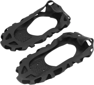 30 Tooth Ice Cleats, Non Slip Lightweight TPE Alloy Snow Crampons with Steel Spikes, Cushioned Anti Slip Ice Shoe Grippers for Mountaineering Snow, Suitable for Outdoor Walking