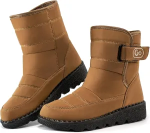 Ablanczoom Womens Winter Snow Boots With Warm Fur Lining Comfortable Booties Non Slip Waterproof Outdoor Shoes