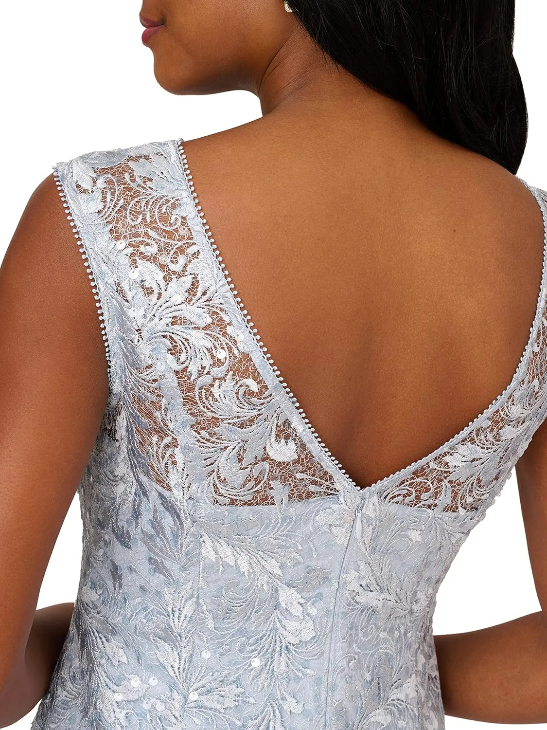 Adrianna Papell Women's Embroidered Midi Cocktail Dress