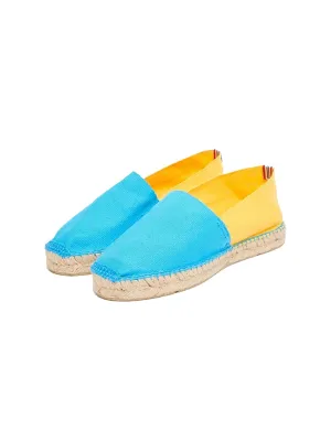 Aglae espadrilles turquoise-yellow