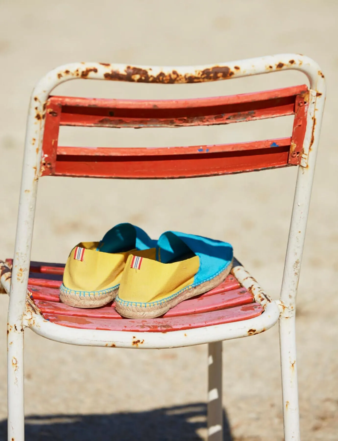 Aglae espadrilles turquoise-yellow