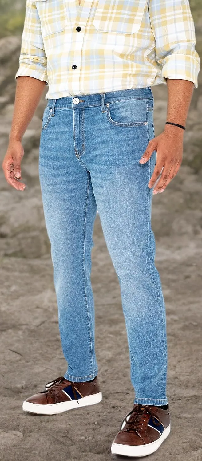 Alamo Stretch Slim Fit Jeans for Men - Classic Denim Men's Jeans with 5 Pockets