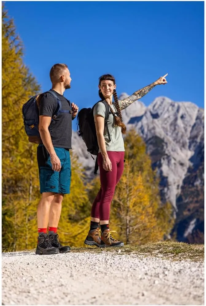 Alpina IRIN Premium Women's Boots - Ankle High Waterproof Shoes with Breathable Membrane and Slip Resistant Vibram Sole Leather and Fiber Upper Made in Europe