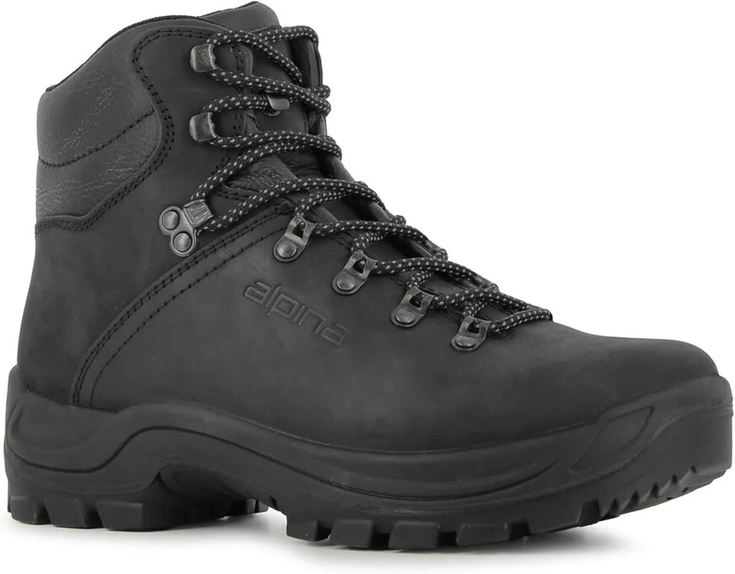 Alpina TUNDRA Premium Men's Lightweight Boots - Waterproof Leather Ankle High Shoes with Breathable Membrane and Slip Resistant Hand Made in Europe