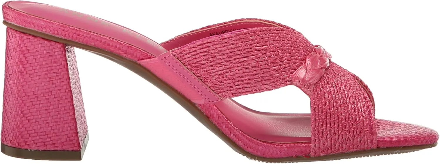Anne Klein Womens Aubrie Slip On Strappy Mule Sandals