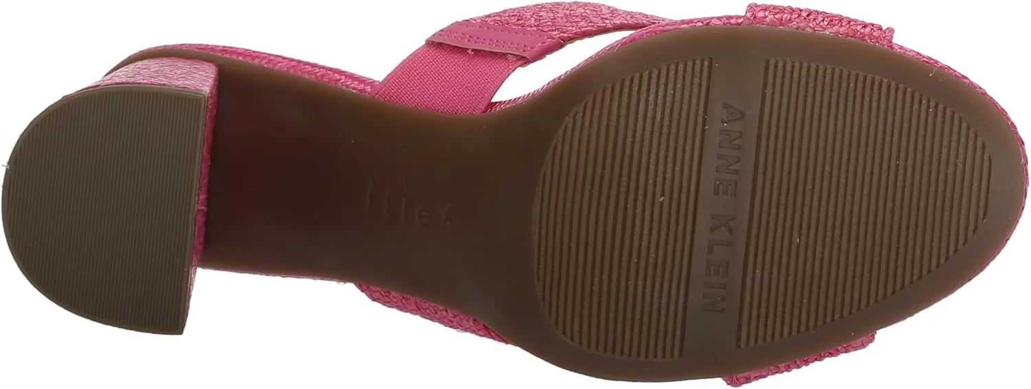 Anne Klein Womens Aubrie Slip On Strappy Mule Sandals