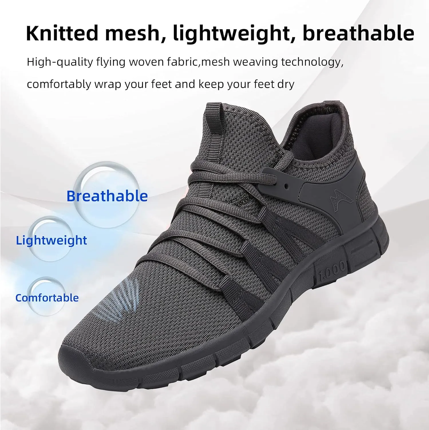 AOE Womens Fashion Walking Running Shoes Ultra Lightweight Breathable Mesh Tennis Shoes Non Slip Athletic Workout Gym Sneakers