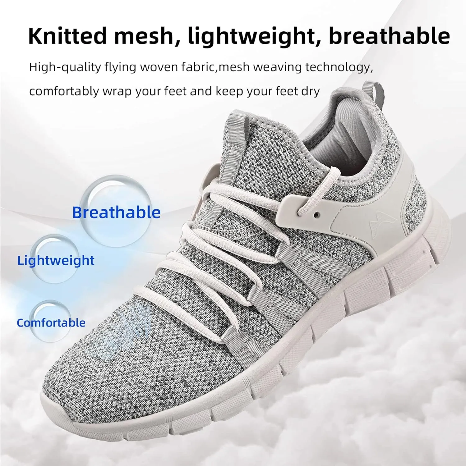 AOE Womens Fashion Walking Running Shoes Ultra Lightweight Breathable Mesh Tennis Shoes Non Slip Athletic Workout Gym Sneakers