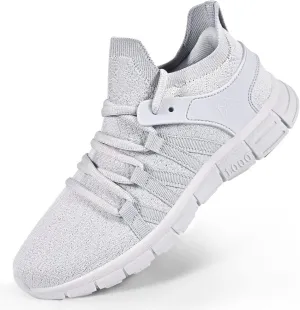 AOE Womens Fashion Walking Running Shoes Ultra Lightweight Breathable Mesh Tennis Shoes Non Slip Athletic Workout Gym Sneakers