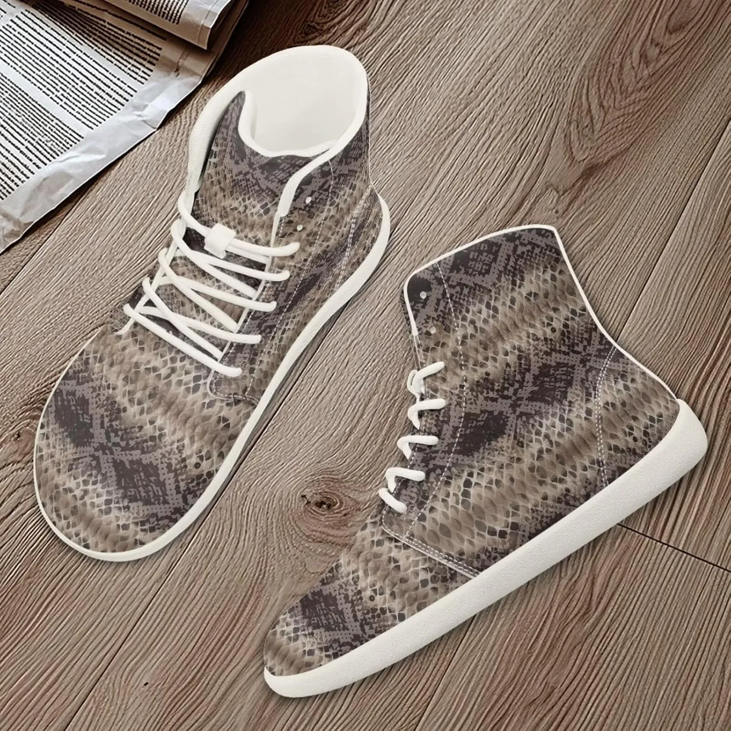 Barefoot Minimalist Shoes Mandala Style Women Wide Width Fashion Sneaker Non-Slip Sneakers Lightweight PU Leather