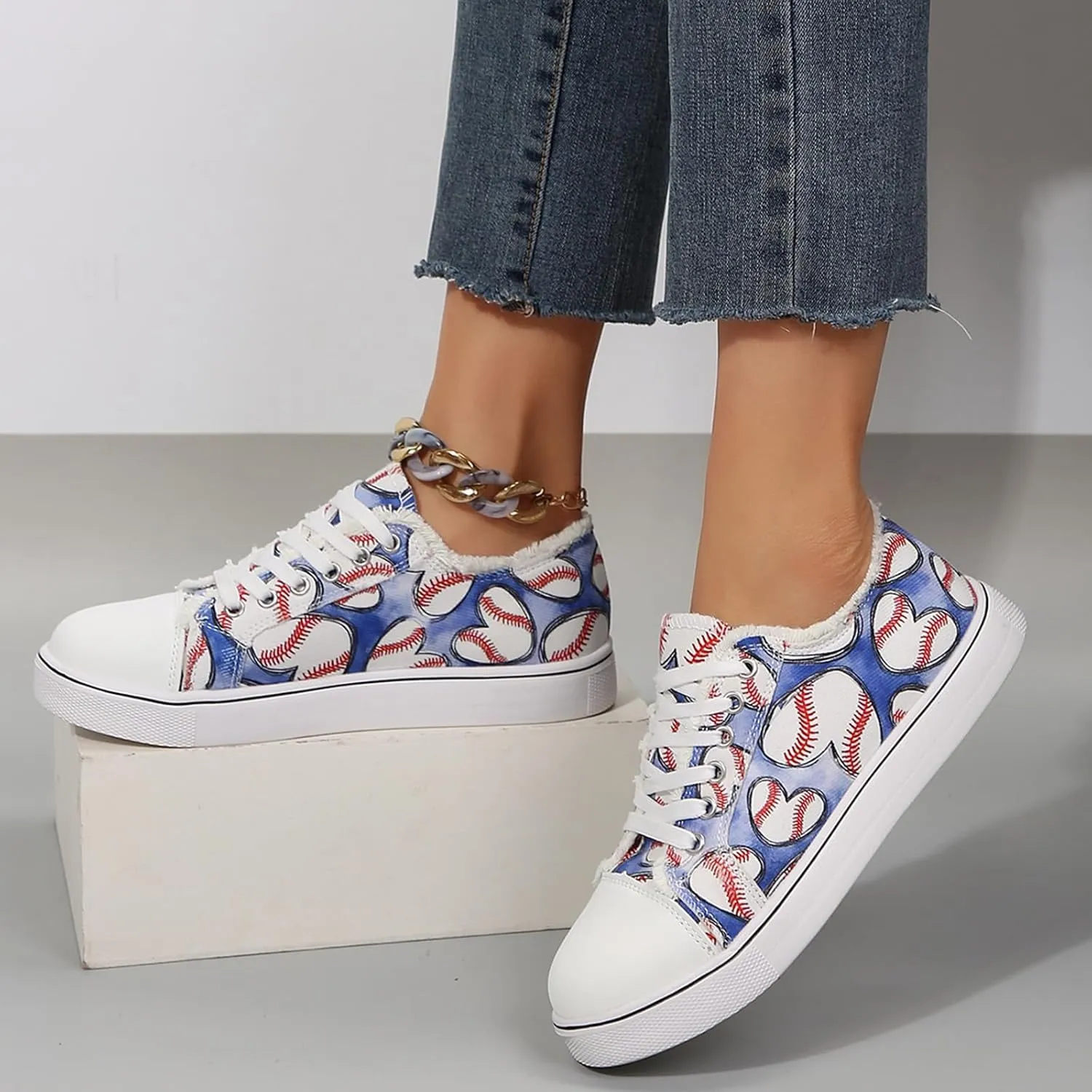 Baseball Shoes Women, Baseball Sneakers Women 2025 for Canvas Sneakers Trendy Casual Walking Shoes Outdoor Walking