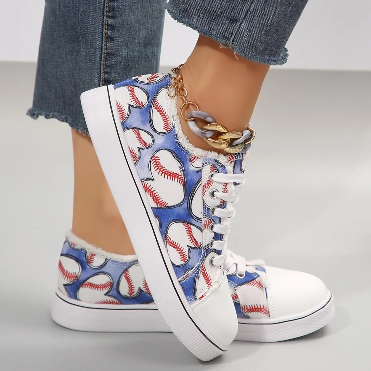 Baseball Shoes Women, Baseball Sneakers Women 2025 for Canvas Sneakers Trendy Casual Walking Shoes Outdoor Walking