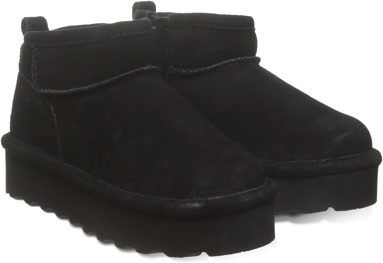 BEARPAW Retro Shorty Youth Boot | Youth's Ankle Boot | Youth's Slip On Boot | Comfortable Winter Boot