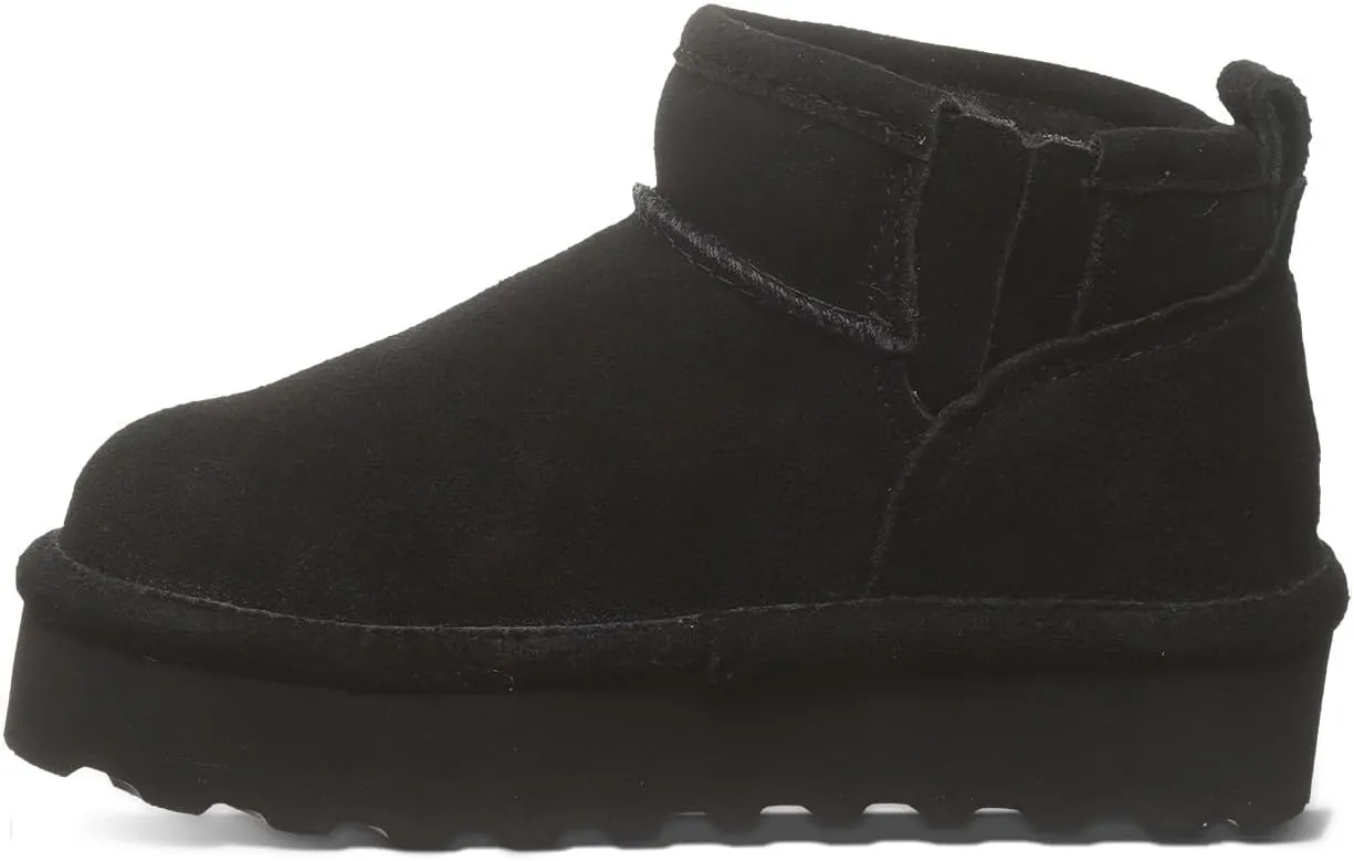 BEARPAW Retro Shorty Youth Boot | Youth's Ankle Boot | Youth's Slip On Boot | Comfortable Winter Boot