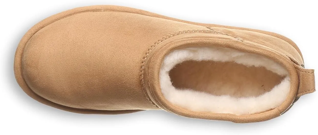 BEARPAW Women's Shorty Vegan Boot | Women's Ankle Boot | Women's Slip On Boot | Comfortable Winter Boot