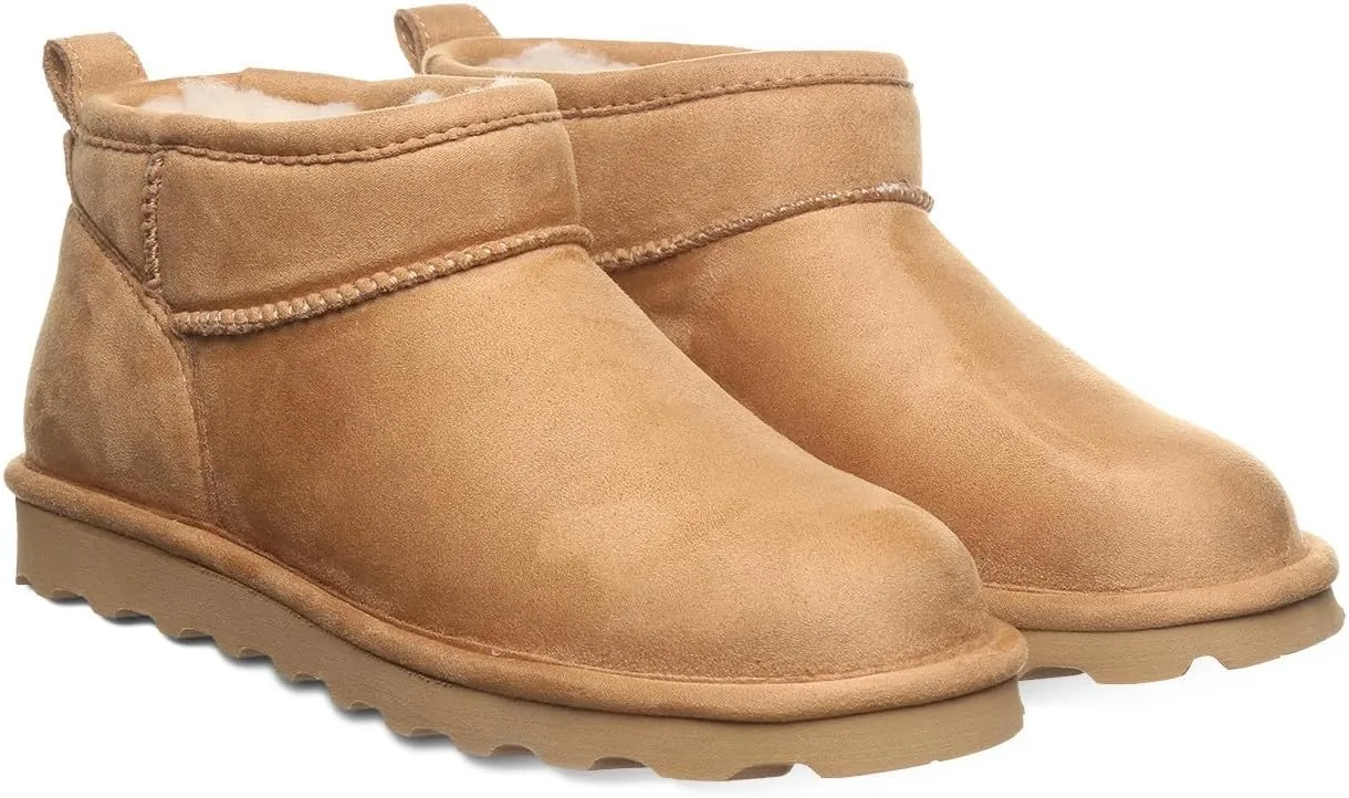 BEARPAW Women's Shorty Vegan Boot | Women's Ankle Boot | Women's Slip On Boot | Comfortable Winter Boot