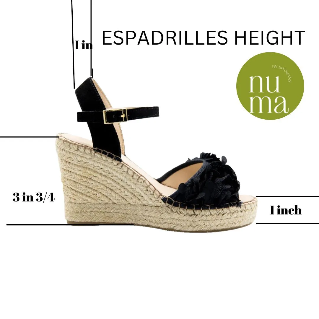 Black With Ankle Straps Espadrilles