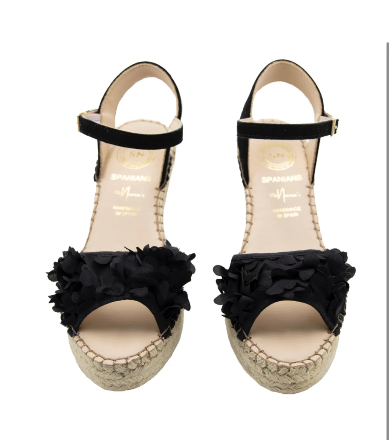 Black With Ankle Straps Espadrilles
