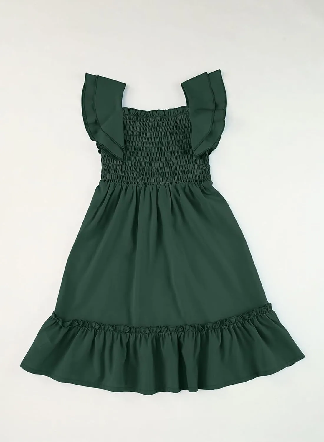 blibean Tween Girls Elegant Ruffle Sleeve Dresses Size 6-15 Years