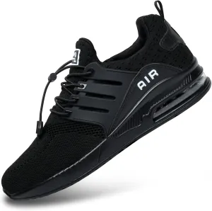 BOGOVER Men's Walking Shoes Non Slip Running Tennis Shoes Breathable Lightweight Air Cushion Sneakers for Tennis Gym Jogging