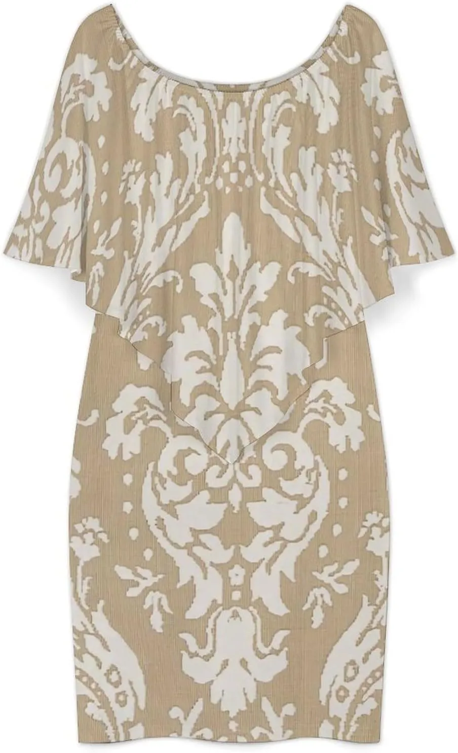 BohoWomen's Cape Long Dress French Elegant Retro Light Mature Dress
