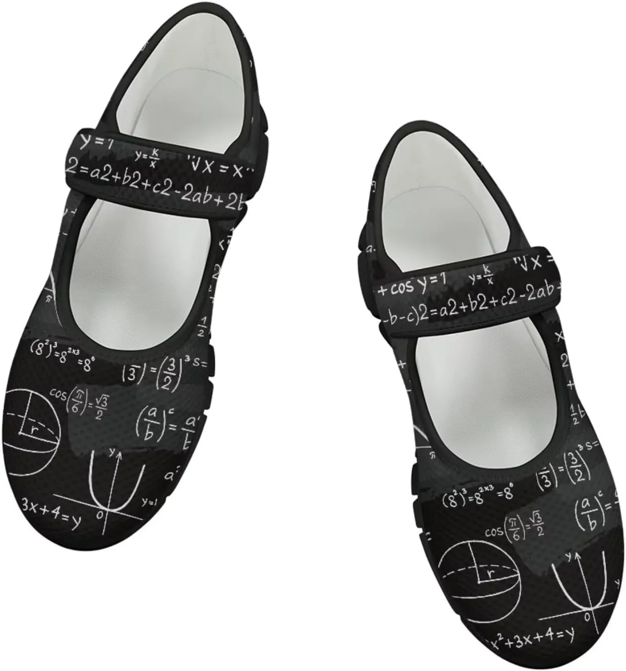 Book Love Print Mary Jane Shoes Women Wide Width,Lightweight Memory Foam Walking Flat Shoes Breathable Ballet Flat Shoes