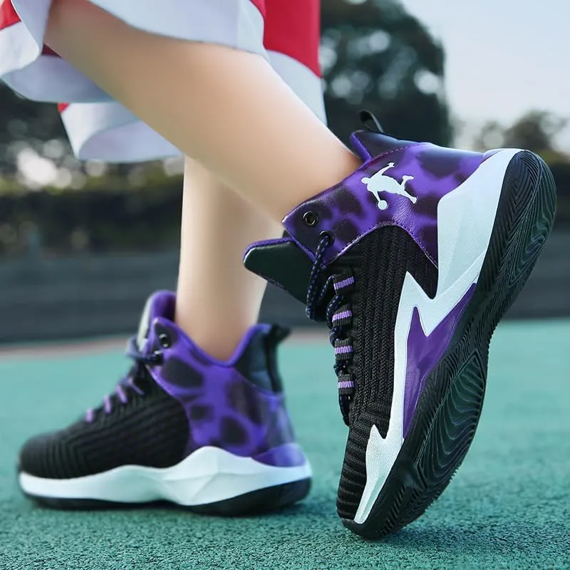 Boys and Kids Basketball Shoes Lightweight Fashion Sneakers