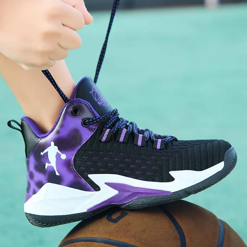 Boys and Kids Basketball Shoes Lightweight Fashion Sneakers