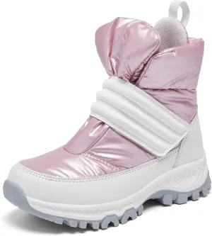 Boys Girls Kids Cute Snow Boots Waterproof Slip Resistant Outdoor Winter Boots Shoes Little Kid/Big Kid