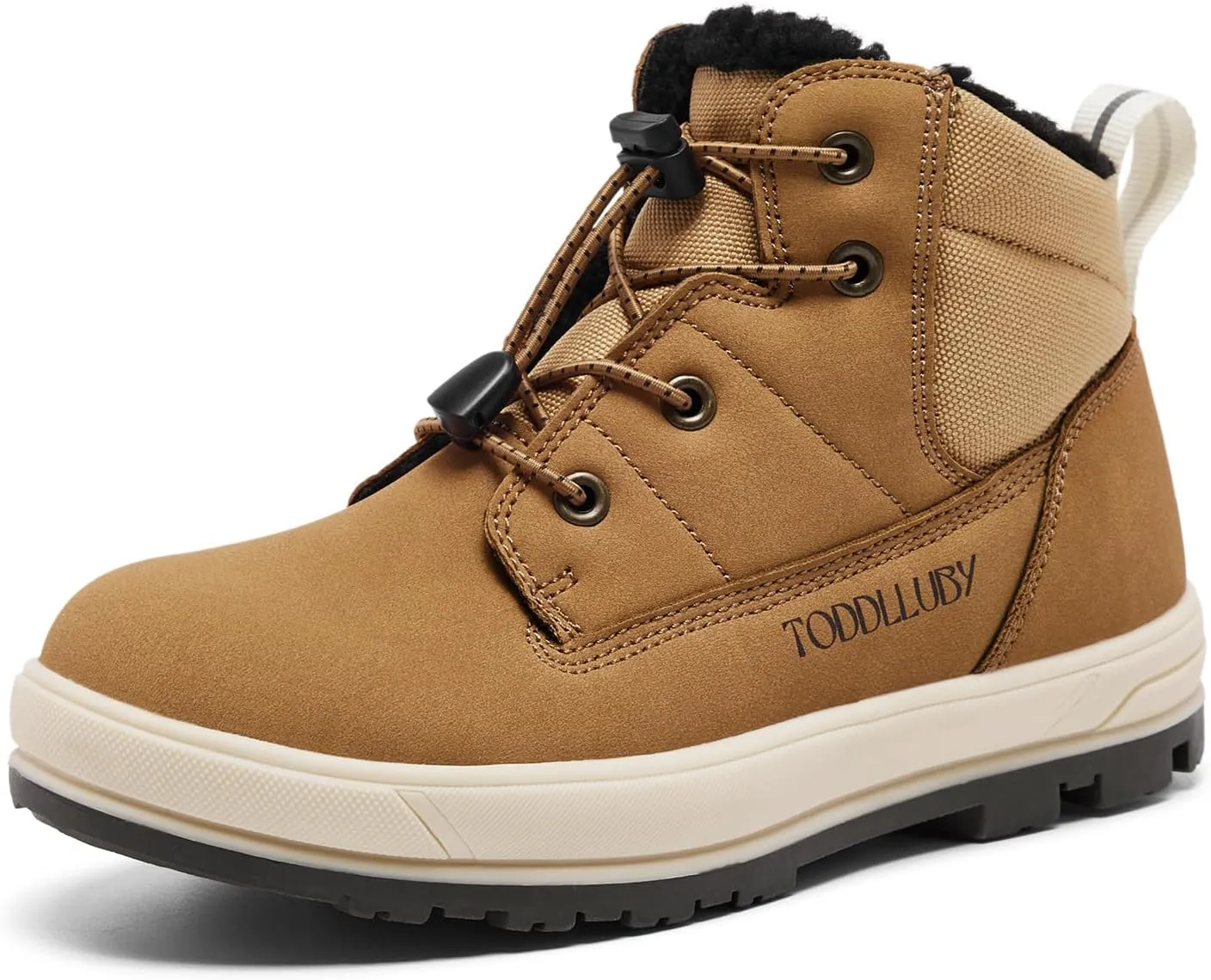 Boys Girls Snow Boots Faux Fur Lined Winter Ankle Boots Outdoor Waterproof Slip Resistant Comfortable Cold Weather Boots Little Kid/Big Kid