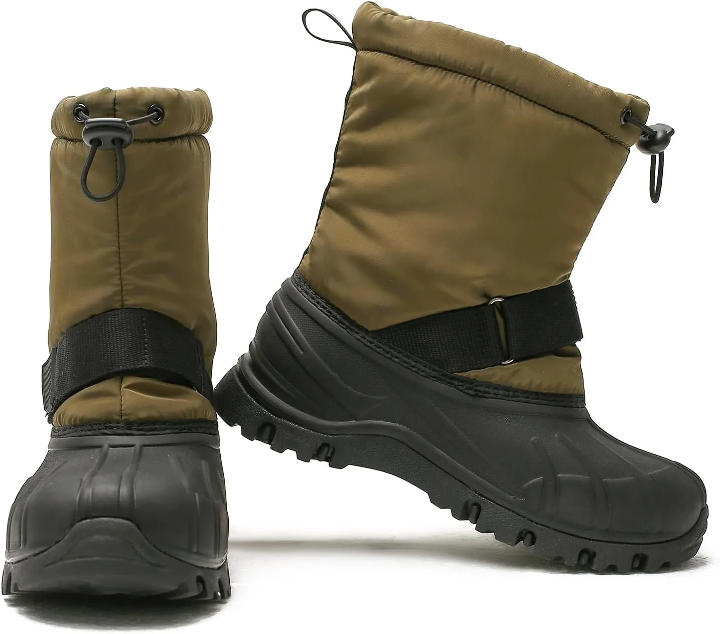 Boys Girls Snow Boots Winter Outdoor Waterproof Slip Resistant Cold Weather Shoes(Little Kid/Big Kid)