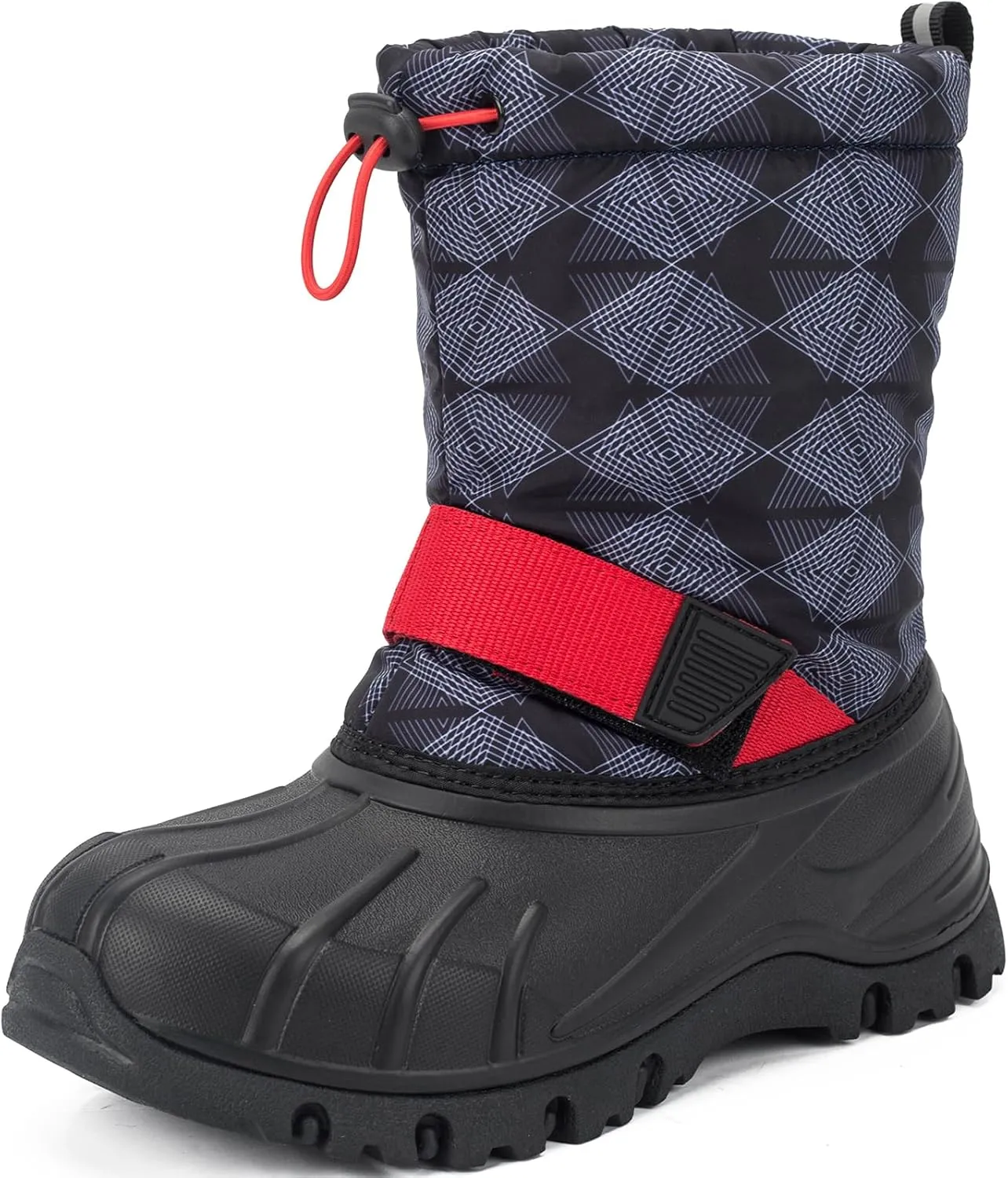 Boys Girls Snow Boots Winter Outdoor Waterproof Slip Resistant Cold Weather Shoes(Little Kid/Big Kid)