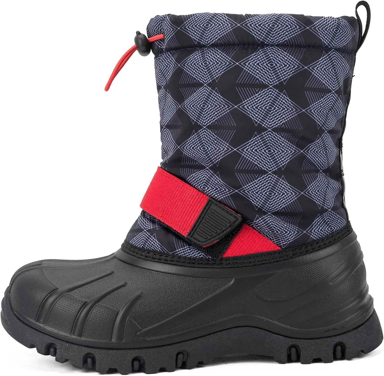 Boys Girls Snow Boots Winter Outdoor Waterproof Slip Resistant Cold Weather Shoes(Little Kid/Big Kid)