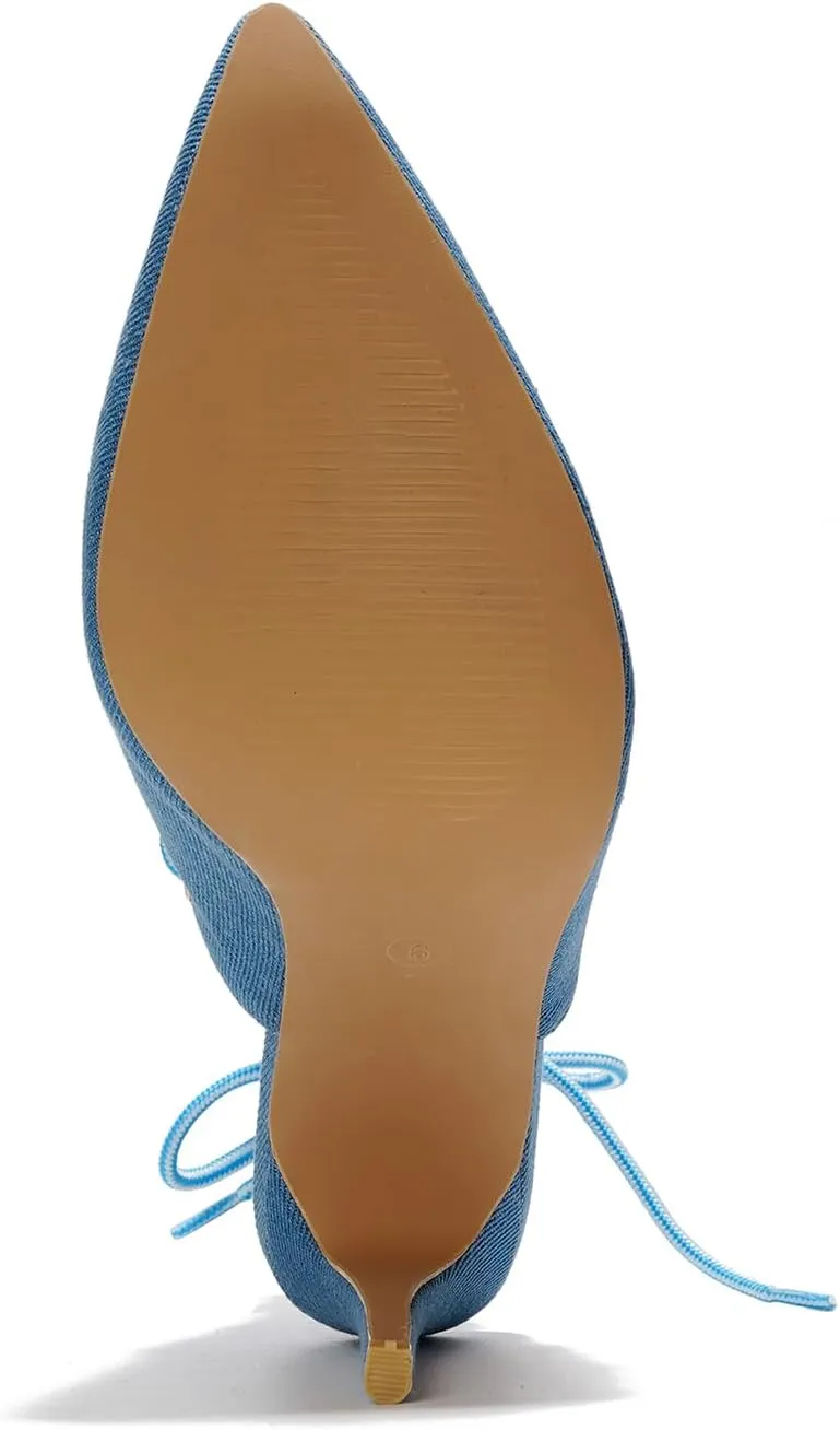 Cape Robbin Raphaela Lace-up Chic Stiletto Heels (Raphaela)