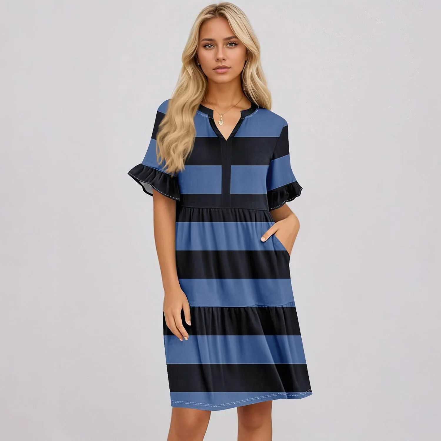 Casual Dresses for Women, Boho Beach Vacation Flowy Trendy Elegant Womens Sundresses