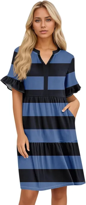 Casual Dresses for Women, Boho Beach Vacation Flowy Trendy Elegant Womens Sundresses