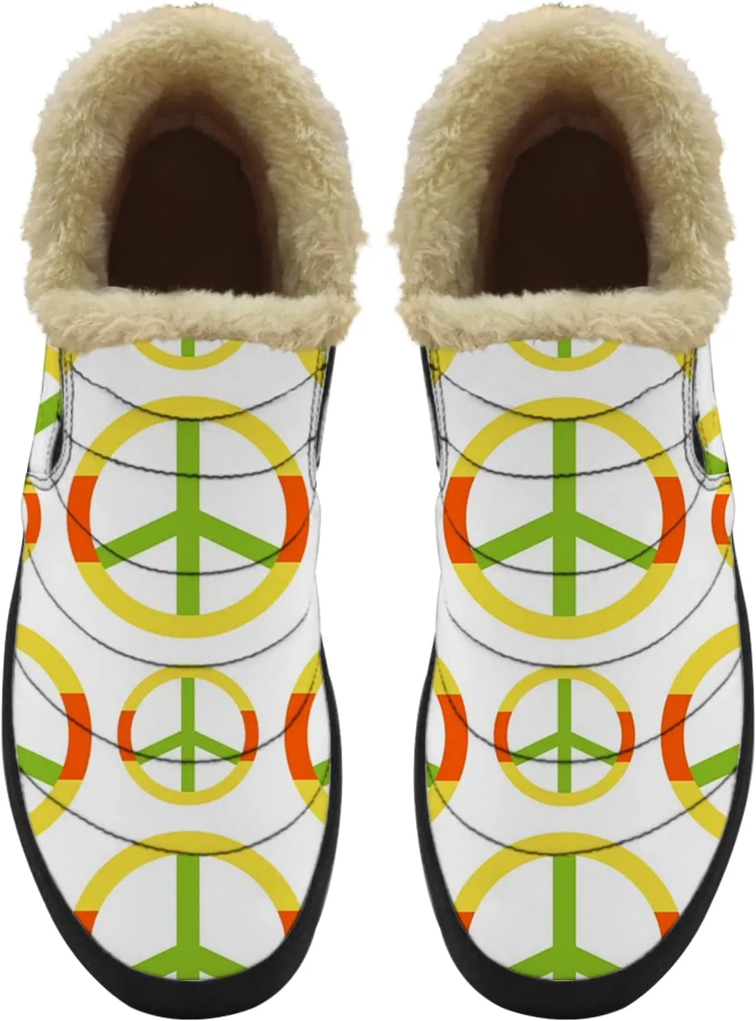 Cheetah Shoes for Women Men Snow Boots Winter Low Top Fashion Sneakers Slip on Ankle Booties Valentines Day Gifts