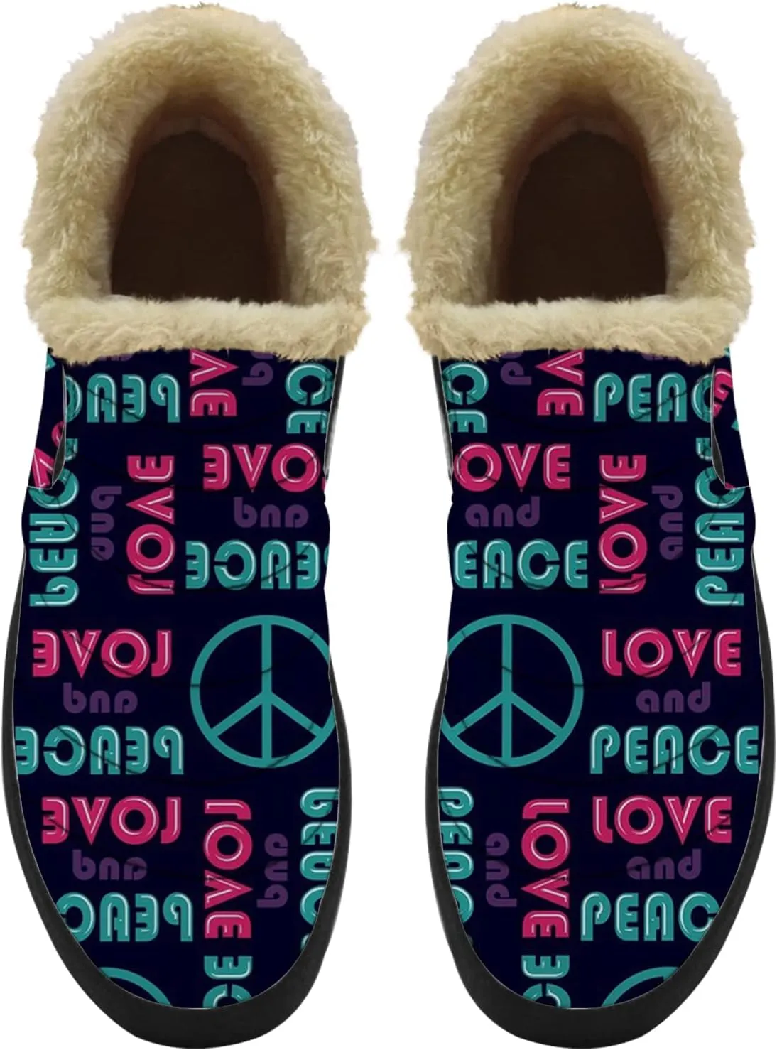 Cheetah Shoes for Women Men Snow Boots Winter Low Top Fashion Sneakers Slip on Ankle Booties Valentines Day Gifts