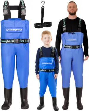 Chest Waders for Kids and Adults, Fishing and Hunting Waders with a Pocket and a Wader Hanger