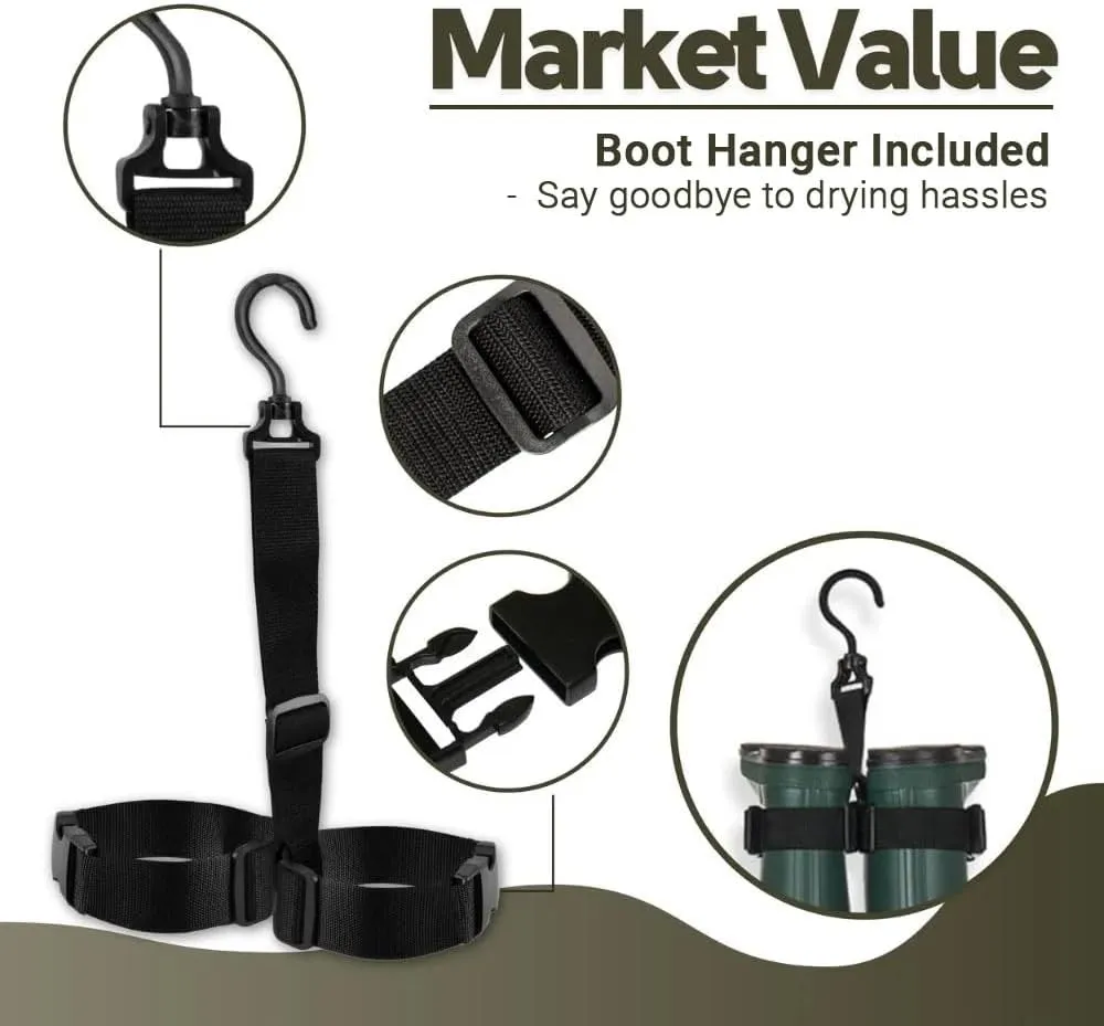 Chest Waders for Kids and Adults, Fishing and Hunting Waders with a Pocket and a Wader Hanger