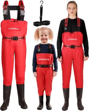 Chest Waders for Kids and Adults, Fishing and Hunting Waders with a Pocket and a Wader Hanger