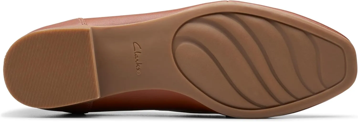 Clarks Womens Block Heel Loafers