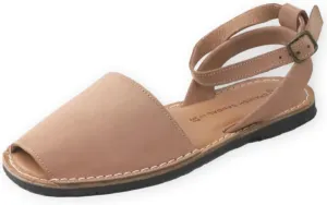 Classic Ankle Strap Sandals for Women – Dressy Soft Leather Sandals with Removable Ankle Strap, Casual Women’s Flat Sandals