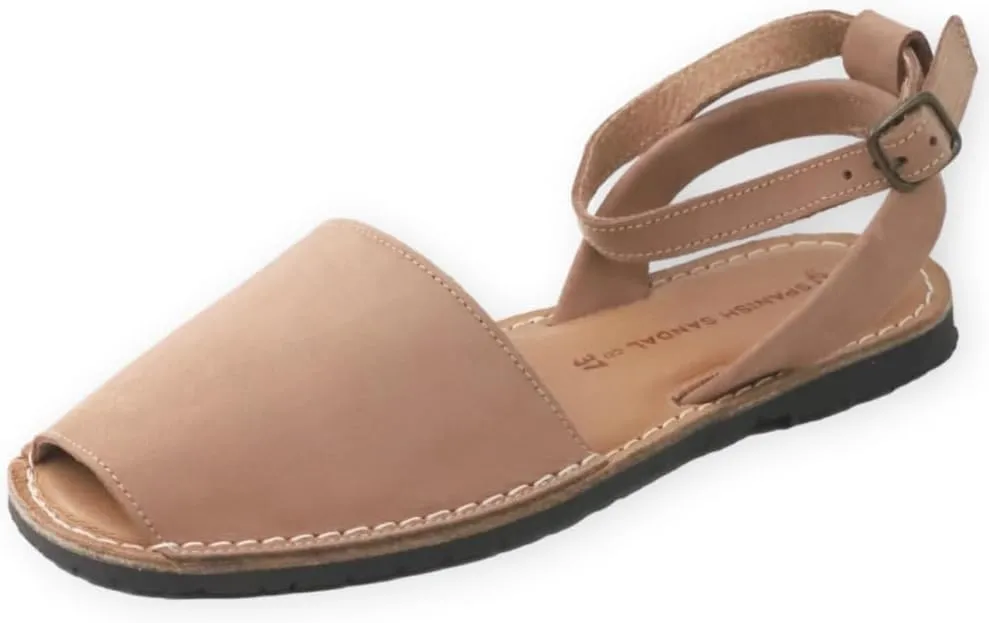 Classic Ankle Strap Sandals for Women – Dressy Soft Leather Sandals with Removable Ankle Strap, Casual Women’s Flat Sandals