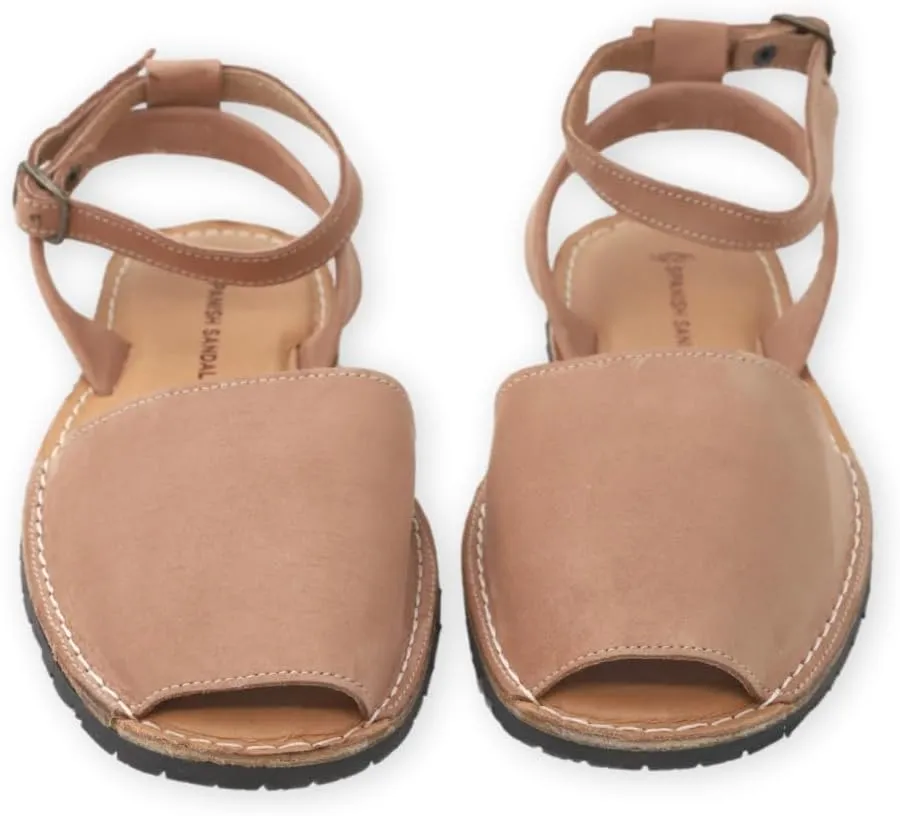 Classic Ankle Strap Sandals for Women – Dressy Soft Leather Sandals with Removable Ankle Strap, Casual Women’s Flat Sandals