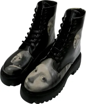 Combat Boots for Women - Vegan Leather and Handmade Platform Boots For Women