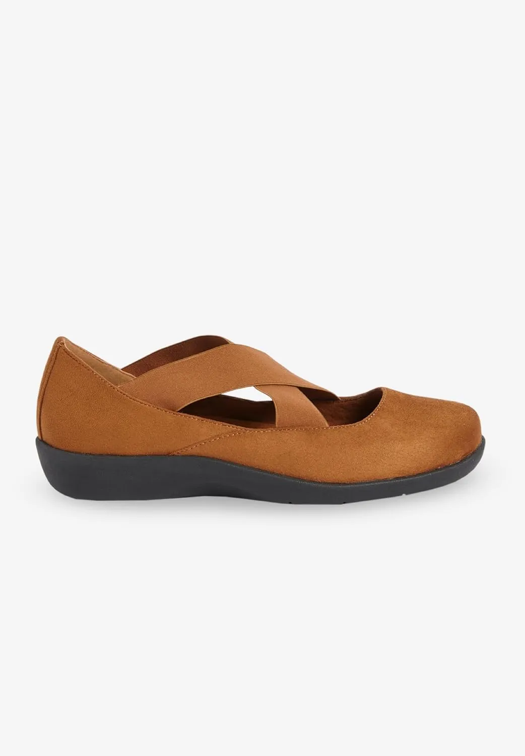Comfortview Women's The Stacia Mary Jane Flat (Wide Widths Available)