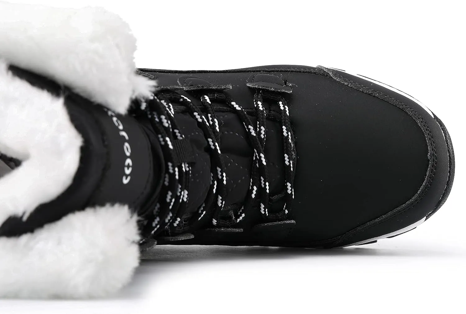 COOJOY Womens Winter Snow Boots Waterproof Shoes Walking Comfortable Hiking Tennis Booties Furry Mid Calf Warm Lightweight
