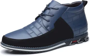 COSIDRAM Men Casual Shoes High-top Loafers Comfort Walking Sneakers Boots for Male