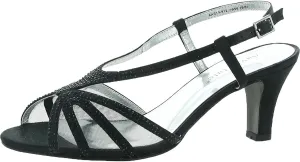 David Tate Womens Refined Embellished Illusion Evening Sandals